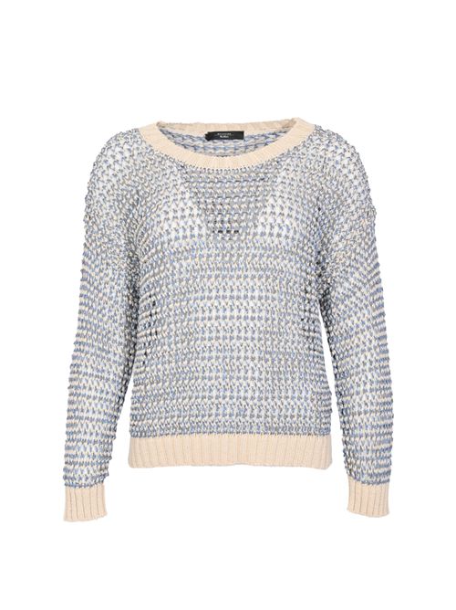 Maglia a rete in filato di lino e cotone Azzurro WEEKEND MAX MARA | 2615361152600003